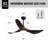 52” 3 - Blade Farmhouse LED Ceiling Fan with Dimmable Light and Remote