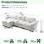 Canapé de luxe avec repose-pieds rembourré en chenille souple Living Furniture-1587509877