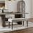 Mitton Contemporary Upholstered Dining Bench, Gray