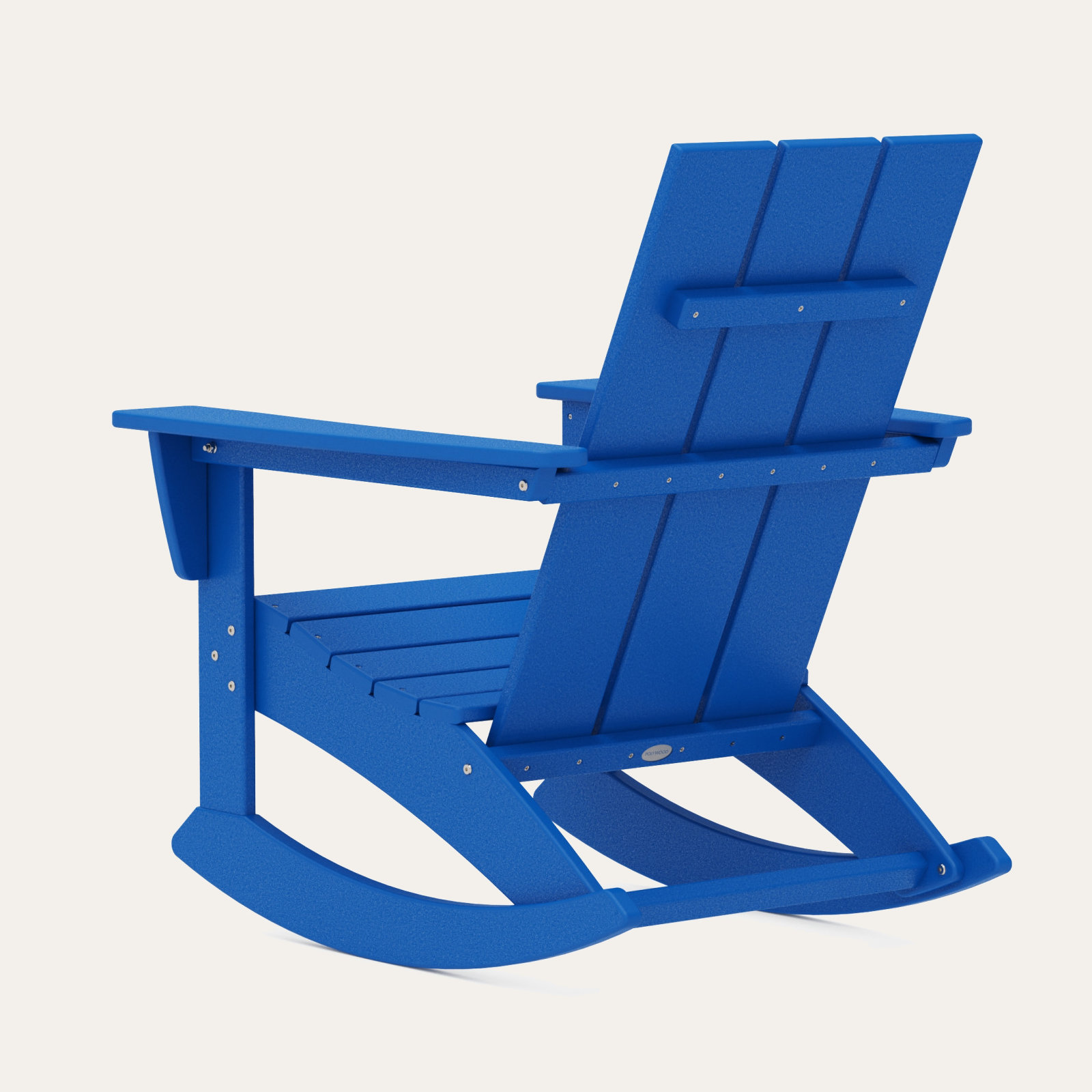 POLYWOOD Modern Adirondack Rocking Chair, Pacific Blue