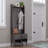 RiverRidge Woodbury Hall Tree with Entryway Bench, Shoe Storage, Coat Hooks & Cubby Storage - Weathered Woodgrain