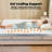 Alvantor Gel Memory Foam Mattress Topper, 2/3/4 Inch Detachable Soft Cover, White-126541069-126541065