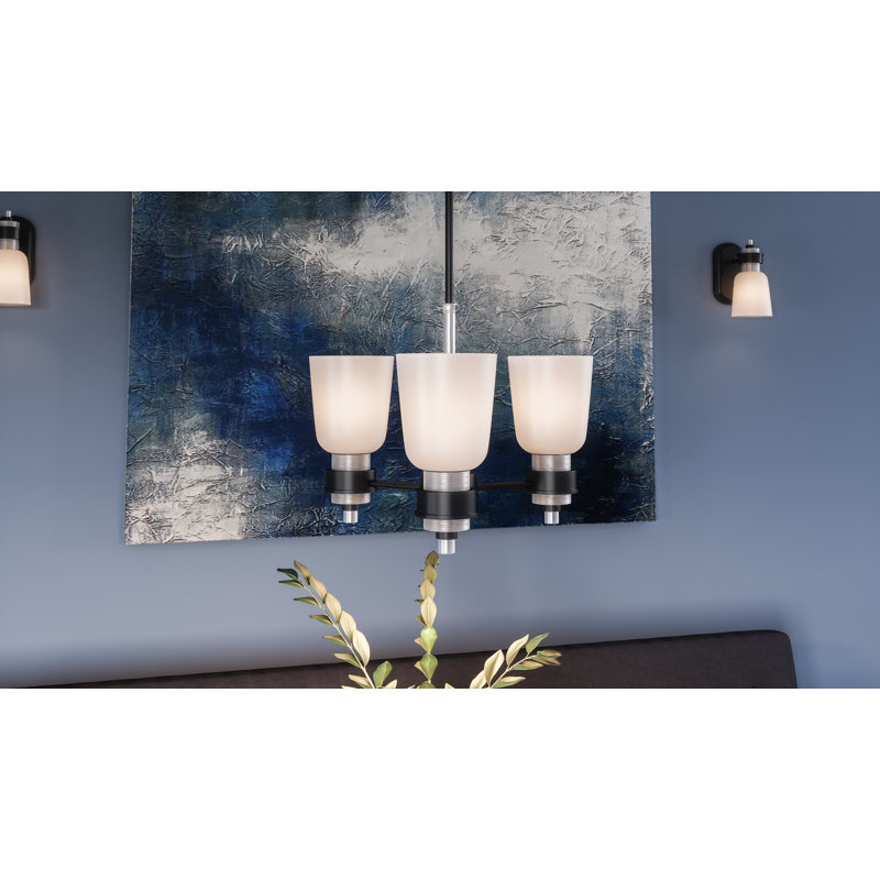 Lustre classique/traditionnel ombré 3 lumières Fleischmann, 3