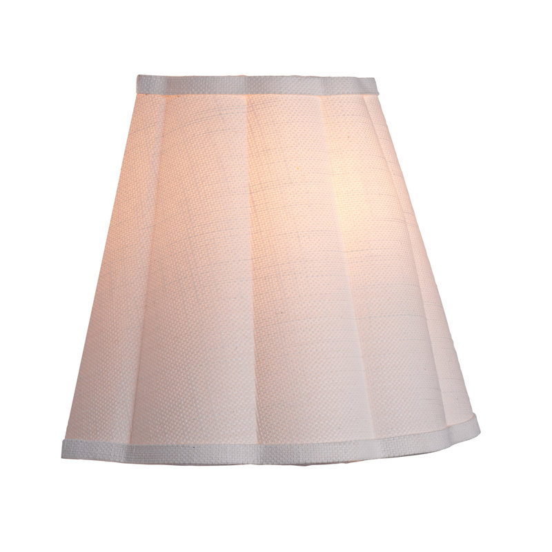 Scalloped 1-Light Wall Sconce, White Linen