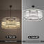 Luminaire suspendu rond en verre ondulé à 8 lumières à intensité variable de 8 po-1728476654