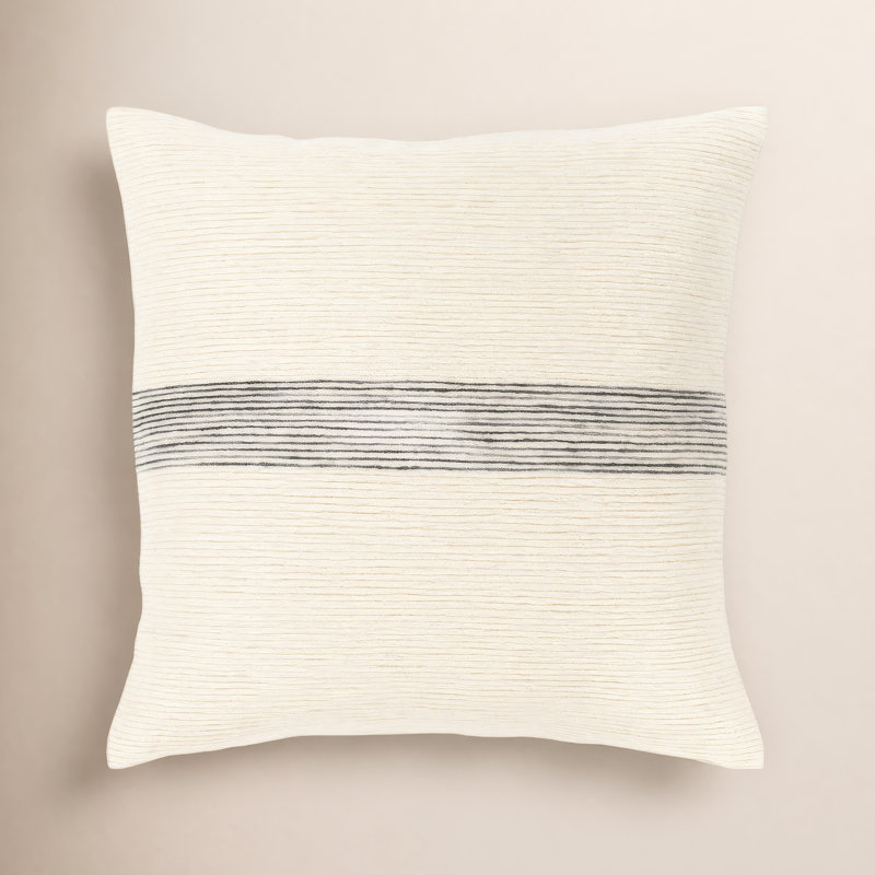 Coussin carré 100% laine Cason, 20 po x 20 po, Duvet