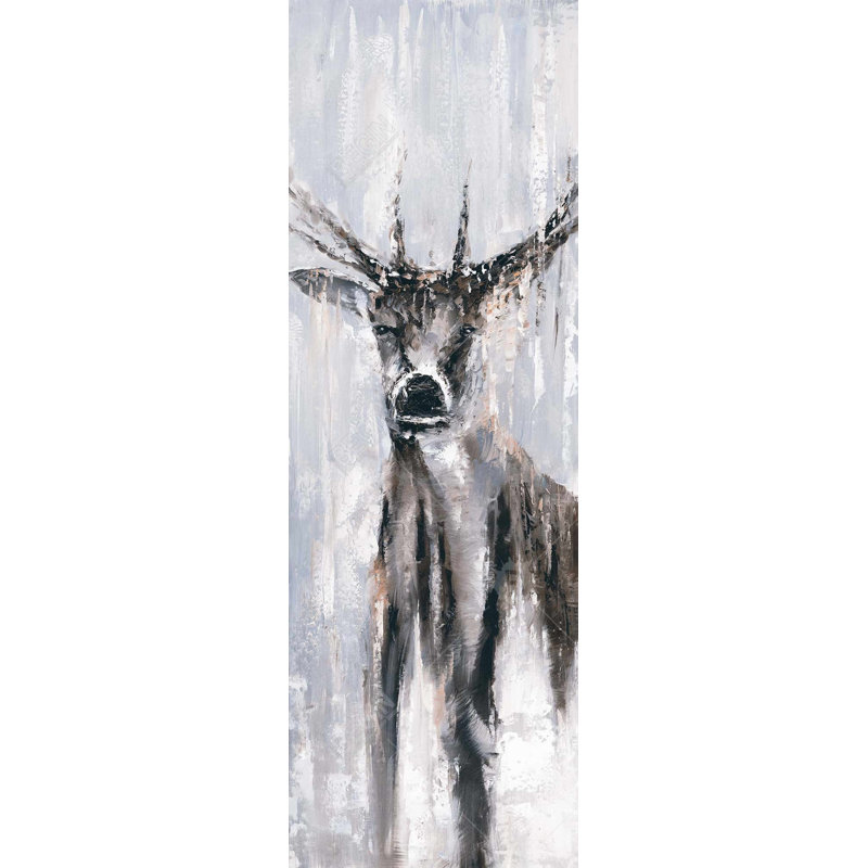 Toile encadrée «Winter Winter Deer» | Décoration de chambre à coucher