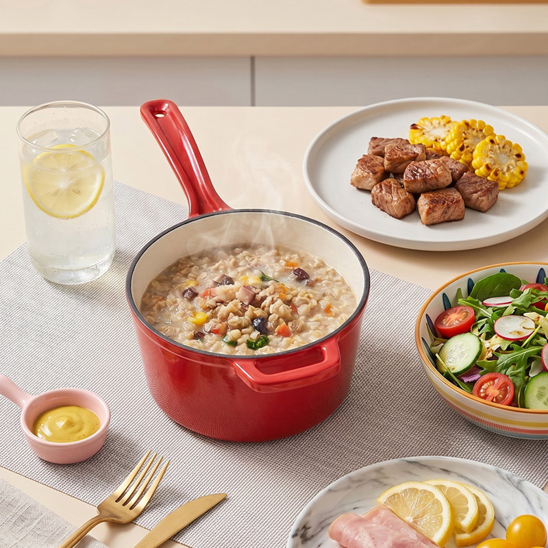 Breeins 2L Cast Iron Stock Pot