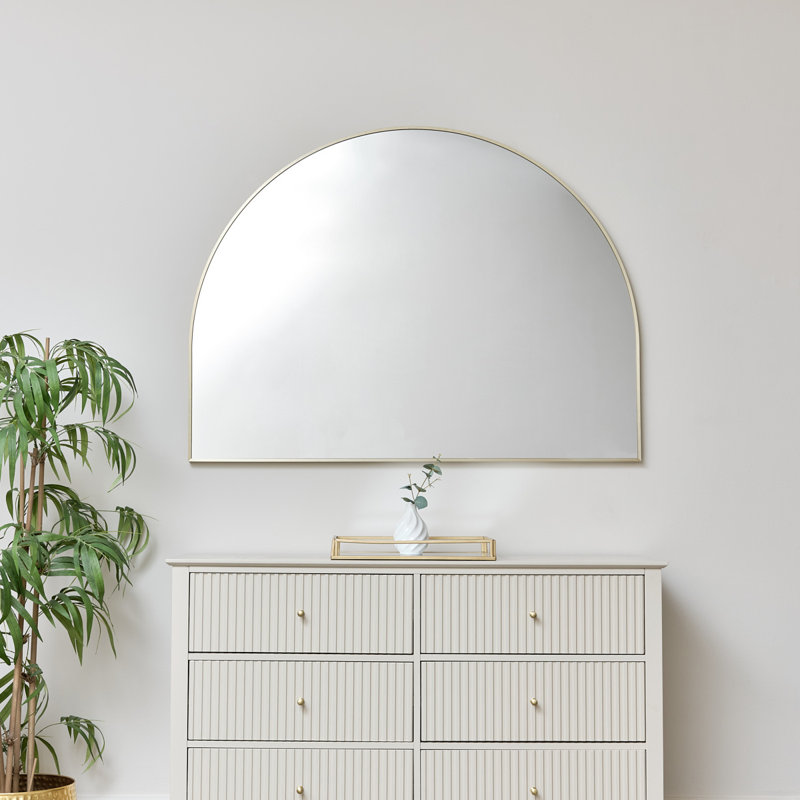 Wall and Accent Mirrors Arch Wall Vanity Mirror, Gold
