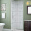 Porte de douche à charnière sans cadre Kinkade l 29,75 po - l 30,25 po x H 72 po-92829941