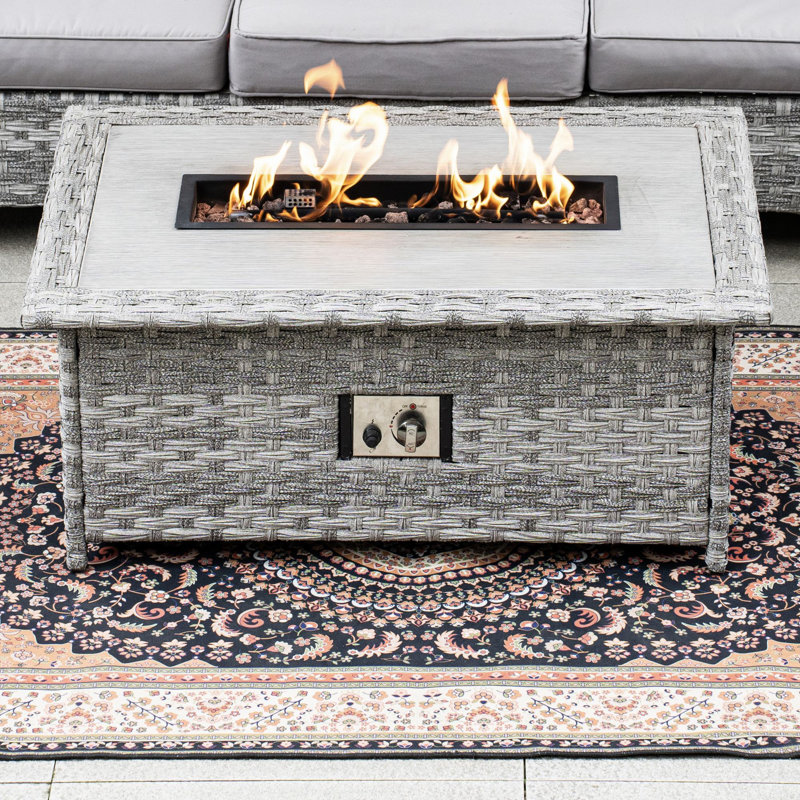 Devine Rectangle Liquid Propane Smokeless Fire Pit