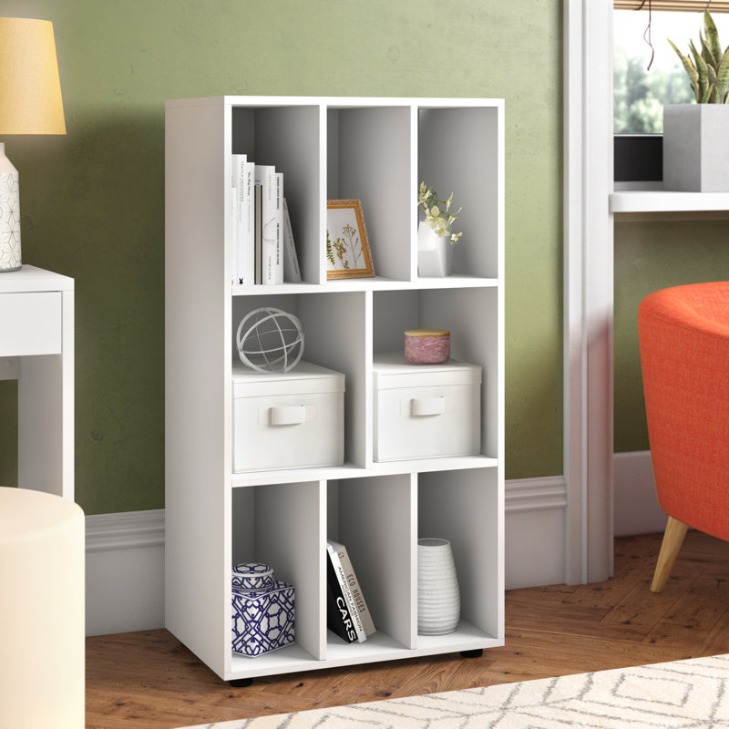 Toucha 114cm H x 60cm W Cube Bookcase, White