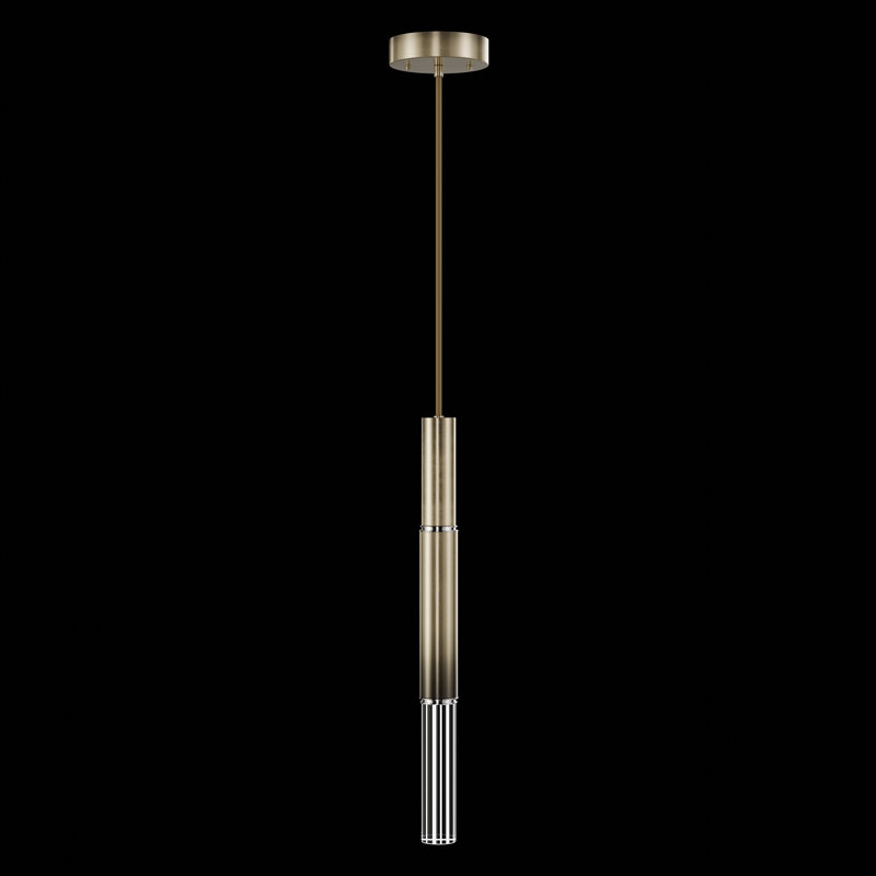 Luminaire suspendu rond l 6,5 po Antonia, Bronze