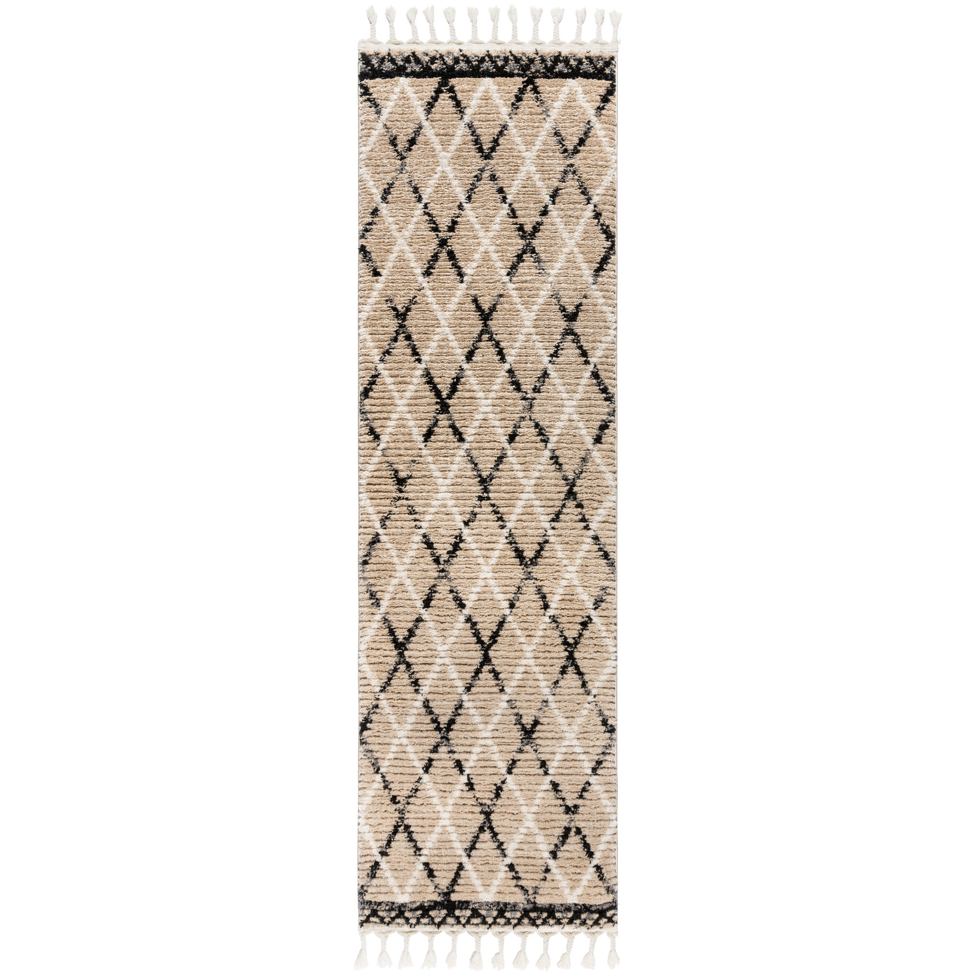 Gertmenian Rafe Stellan Modern Beige/ Brown Argyle Polyester Microfiber ...