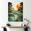«Golf Putting Paradise» - art mural en métal Golf-1759443687
