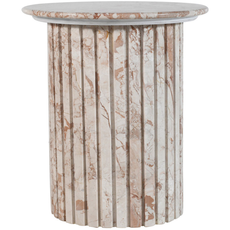 Genoa End Table, Cream