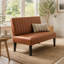 Banc de 39 po en similicuir moderne