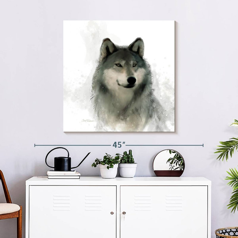 Crowle Rainsoft Wolf, 30" H x 30" W