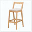 Ensemble de 2 tabourets d'intérieur avec revêtement de finition naturelle pour un usage domestique-1473217925