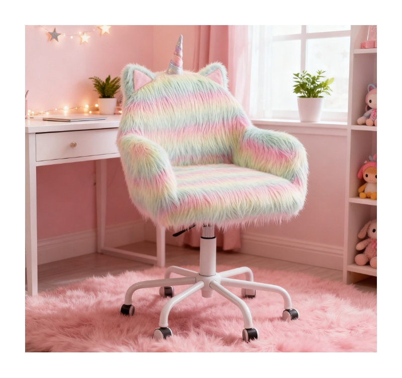 Chaise de bureau Rainbow Fuzzy