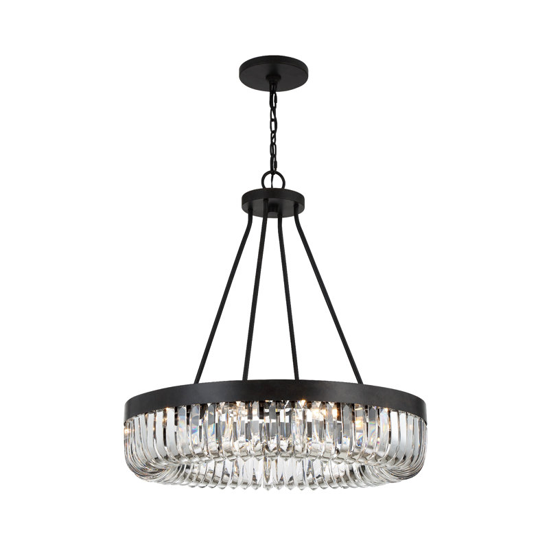 Tyahna 10 - Light Dimmable Drum Chandelier