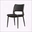 Ensemble de deux chaises de salle à manger confortables avec repose-pieds en métal et dossier ergonomique, idéales pour les restaurants, les cuisines et les bureaux-125401013