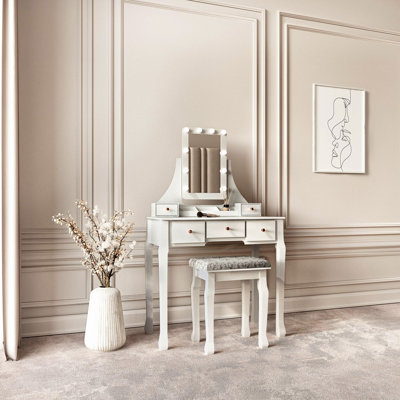 Glassell Dressing Table with Mirror