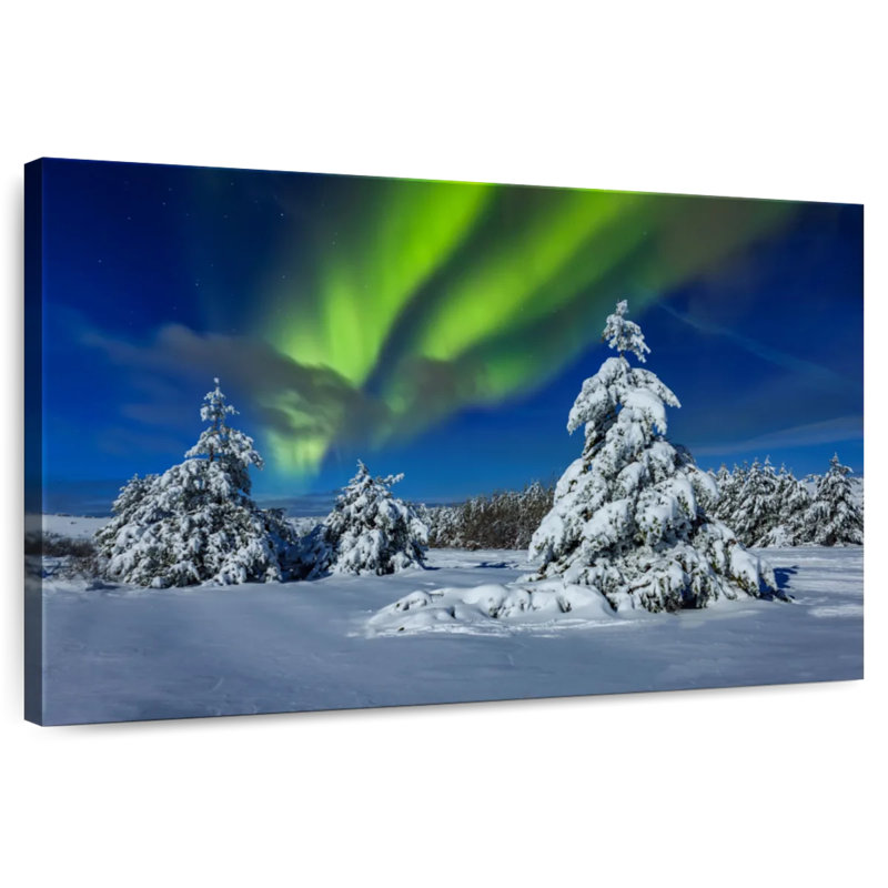 Alvord Winter Northern Lights, H 26 po x l 39 po