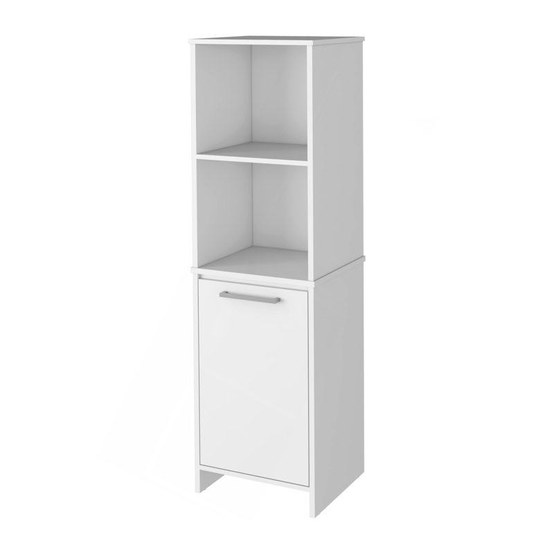 Danforth Pantry Cabinet, Single Door Cabinet, Four Shelves