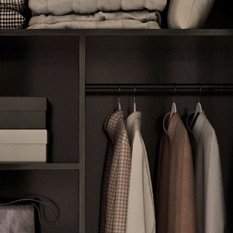 Garde-robe de chambre à coucher à portes françaises rétro