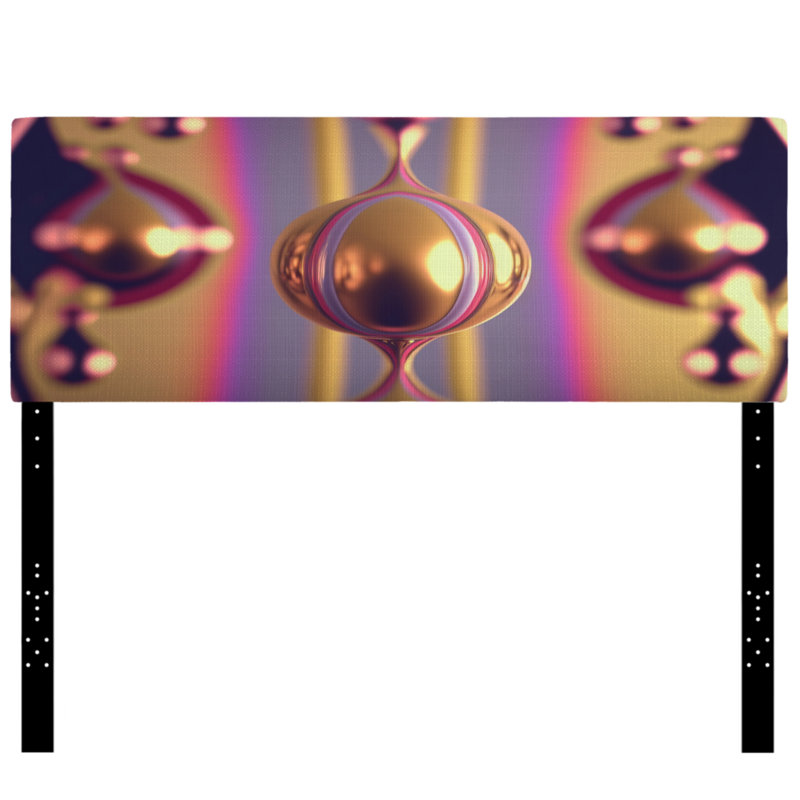 Kawayne - Tête de lit tapissier géométrique moderne, Grand