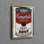 Affiche en toile de coton boho-Inspired 3D Campbell's Soup pour cuisine moderne, idéale pour Noël