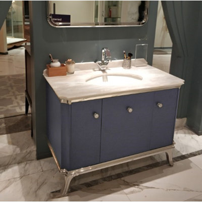 43.3'' Single Bathroom Vanity Base Only in Walnut