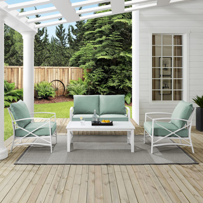 Mosier 4 - Person Patio Conversation Set with Cushions