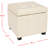 Graysie Faux Leather Ottoman-1421516754