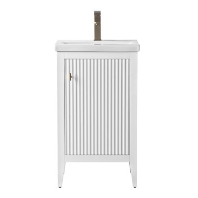 Single Bathroom Vanity with Ceramic Top