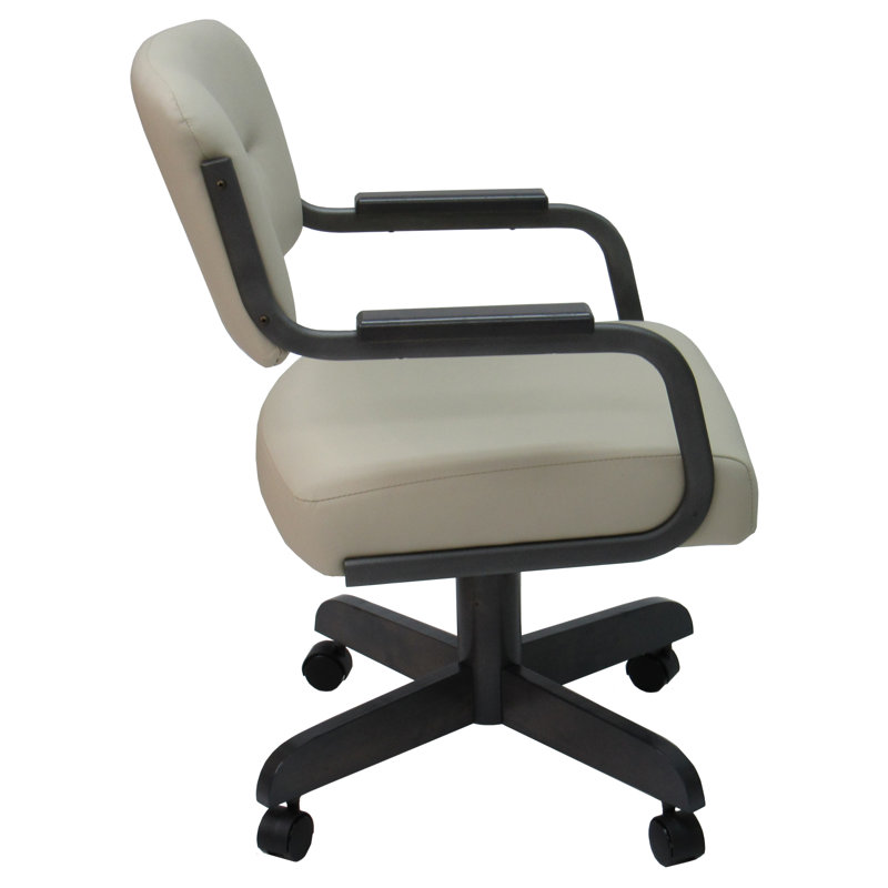 18'' H Upholstered Armchair, Ocean Beige, Gray