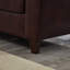 Causeuse moderne en similicuir de 59 po avec rangement et grands accoudoirs - Canapé en similicuir chic-847636197