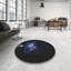 Tapis de zone noire à motifs-700628196