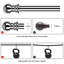 Tod Silver Stainless Steel Adjustable Single Curtain Pole-377454774