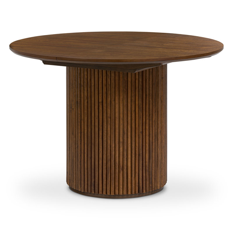 Ronda 43"-59" Wood Extension Dining Table, Brown 