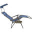  Chaise longue d'extérieur à gravité zéro 33 po avec auvent, bleu