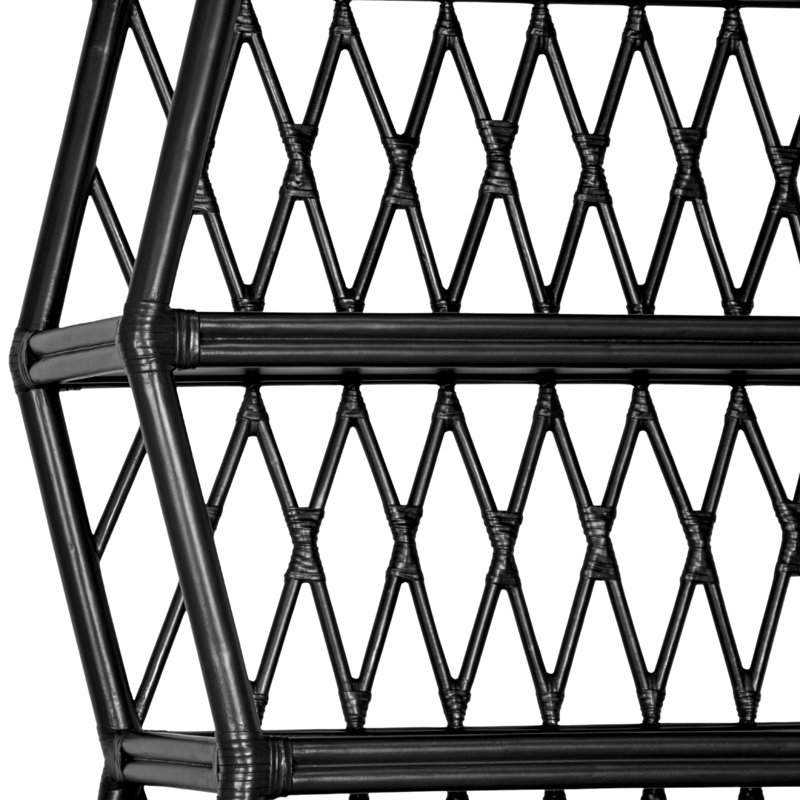 Hollywood Etagere Bookcase, Black