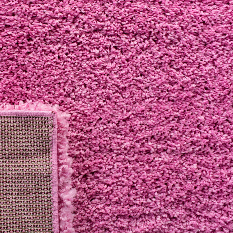 Tapis rose à poils longs Vandoren, Tapis de couloir 2 pi 3 po x 7 pi