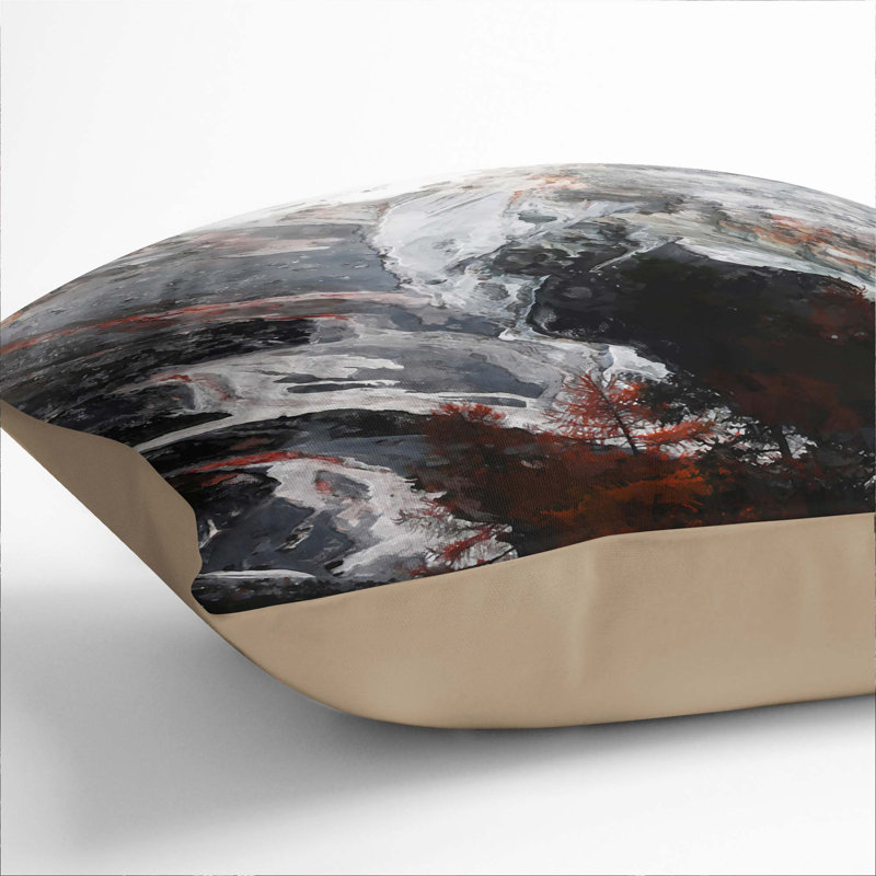 Square Cushion, 40cm H x 40cm W x 15cm D, Stone