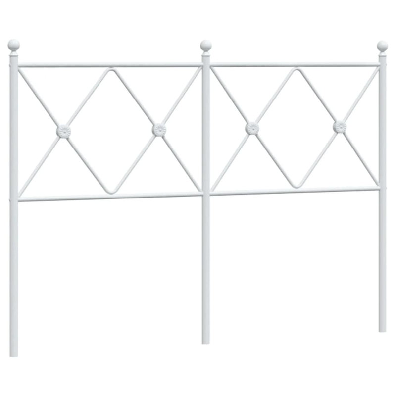 17 Stories Metal Replace Headboard White 137Cm, Small Double - 120 x 190 cm, White