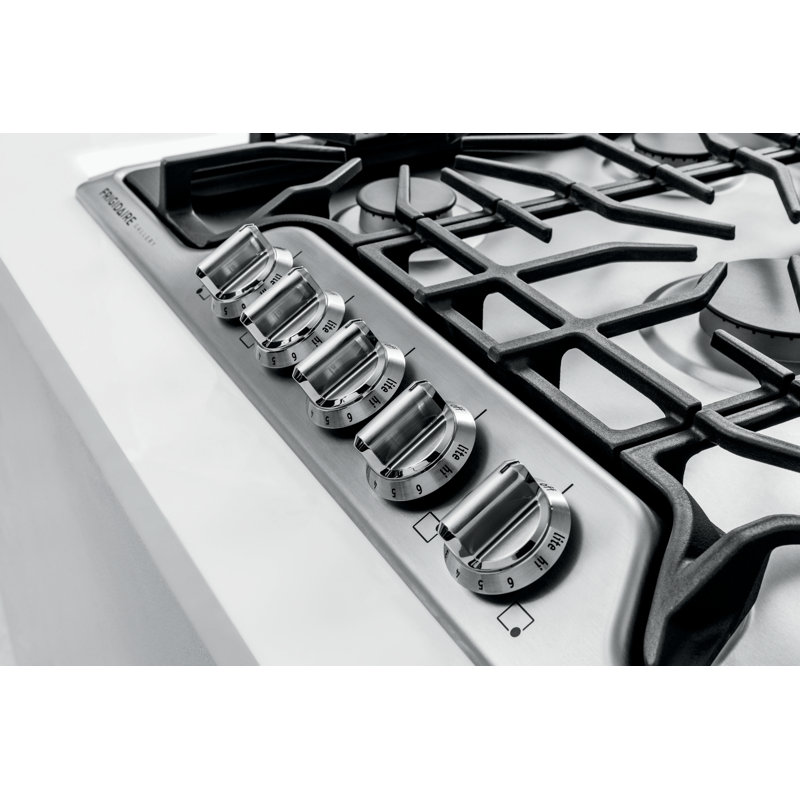 Cuisson à gaz 30 po avec 5 brûleurs scellés Frigidaire Gallery, Acier inoxydable
