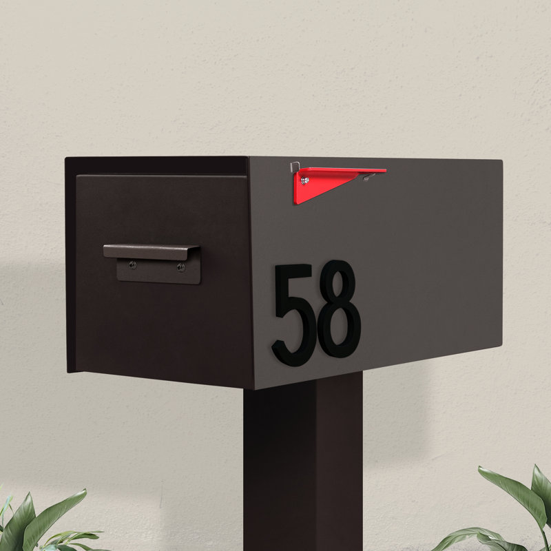 Boîte aux lettres Malone, Noir / Noir, Oui