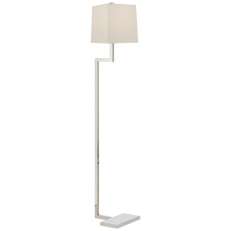 AERIN Alander Floor Lamp, Polished Nickel