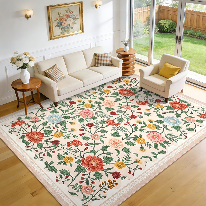 Area Rugs Carpet Rugs for Living Room Washable Area Rug Foldable Carpet Non-Slip Accent Carpet for Dining Room Home Office